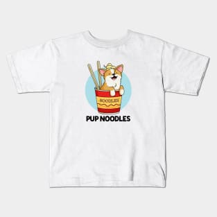 Pup Noodles Animal Pun Kids T-Shirt